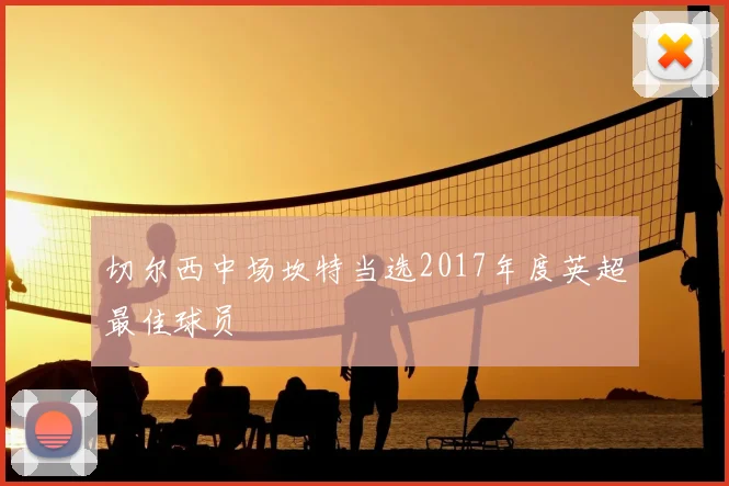 切尔西中场坎特当选2017年度英超最佳球员